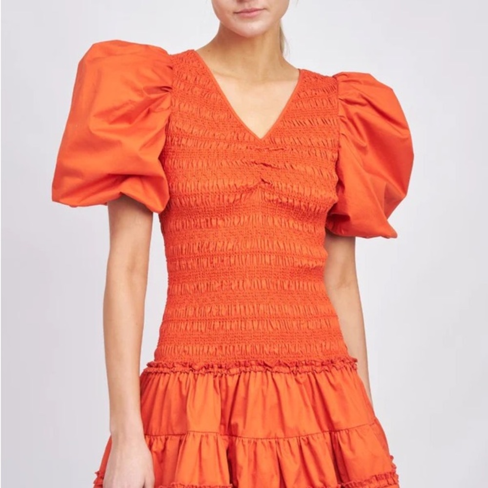 Esme En Saison Mini Dress Orange